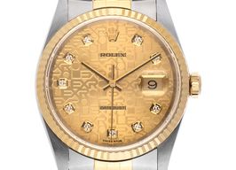 Rolex Datejust 36 16233 (1995) - Champagne wijzerplaat 36mm Goud/Staal