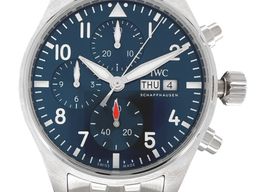 IWC Pilot Chronograph IW388102 (2024) - Blauw wijzerplaat 41mm Staal