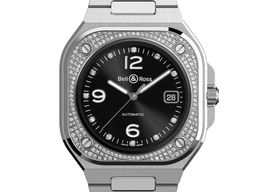 Bell & Ross Instruments BR05A-BL-STFLD/SST (Unknown (random serial)) - Black dial 40 mm Steel case