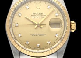 Rolex Datejust 36 16233G (1990) - Champagne dial 36 mm Gold/Steel case