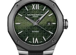 Baume & Mercier Riviera M0A10763 (2026) - Groen wijzerplaat 42mm Staal