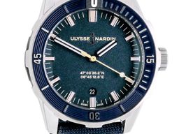 Ulysse Nardin Diver 8163-175/93 (2021) - Blue dial 43 mm Steel case
