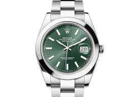 Rolex Datejust 41 126300-0019 (2023) - Green dial 41 mm Steel case