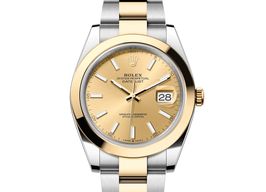 Rolex Datejust 41 126303-0009 (2024) - Champagne dial 41 mm Gold/Steel case