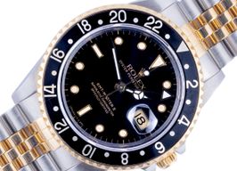 Rolex GMT-Master II 16713 (1989) - Zwart wijzerplaat 40mm Goud/Staal