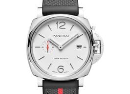 Panerai Luminor Due Luna PAM01381 (2024) - Wit wijzerplaat 42mm Staal