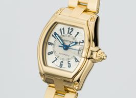 Cartier Roadster W62005V1 (Unknown (random serial)) - Silver dial 37 mm Yellow Gold case