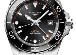 Longines HydroConquest L3.890.4.56.6 (2026) - Zwart wijzerplaat 43mm Staal