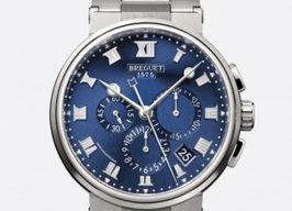 Breguet Marine 5527TI/Y1/TW0 (2023) - Blauw wijzerplaat Onbekend Titanium