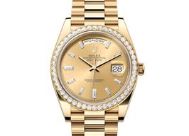 Rolex Day-Date 40 228348RBR-0002 (2024) - Champagne dial 40 mm Yellow Gold case