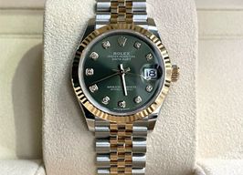Rolex Datejust 31 278273 (2023) - Green dial 37 mm Gold/Steel case