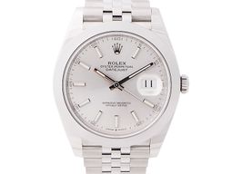 Rolex Datejust 41 126300 (2024) - Zilver wijzerplaat 41mm Staal