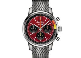 Breitling Top Time AB01761A1K1A1 (2024) - Rood wijzerplaat 41mm Staal