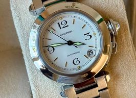 Cartier Pasha C 2324 (Unknown (random serial)) - White dial 35 mm Steel case