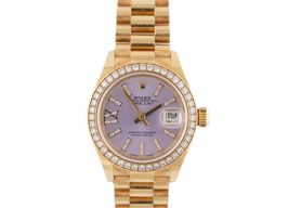 Rolex Lady-Datejust 279138RBR (2017) - Roze wijzerplaat 28mm Geelgoud