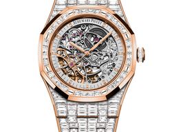 Audemars Piguet Royal Oak Double Balance Wheel Openworked 15417OR.ZZ.1267OR.01.A (2025) - Transparent dial 41 mm Rose Gold case
