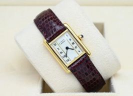 Cartier Tank Vermeil 366001 (Unknown (random serial)) - White dial 20 mm Silver case