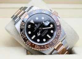 Rolex GMT-Master II 126711CHNR (2020) - Zwart wijzerplaat 40mm Goud/Staal