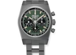 Zenith Chronomaster Original 97.T384.400/57.M384 (2026) - Groen wijzerplaat 37mm Titanium