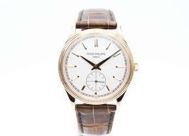 Patek Philippe Calatrava 6119R-001 (2021) - Zilver wijzerplaat 39mm Roségoud