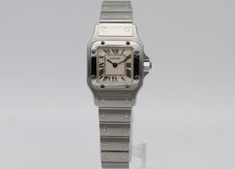 Cartier Santos Galbée W20056D6 (Unknown (random serial)) - Silver dial 35 mm Steel case