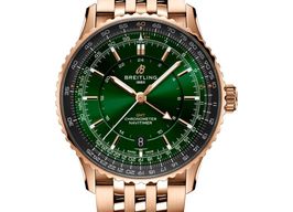 Breitling Navitimer GMT R32310251L1R1 (2025) - Green dial 41 mm Red Gold case