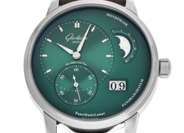Glashütte Original PanoMaticLunar 1-90-02-13-32-62 (2026) - Groen wijzerplaat 40mm Staal
