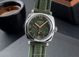 Panerai Radiomir GMT PAM00999 (Onbekend (willekeurig serienummer)) - Groen wijzerplaat 45mm Staal