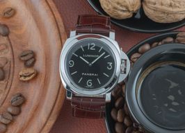 Panerai Luminor Base PAM00112 (2008) - Zwart wijzerplaat 44mm Staal