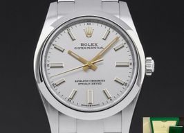 Rolex Oyster Perpetual 34 124200 (2022) - Silver dial 34 mm Steel case