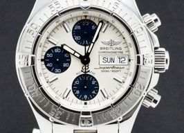 Breitling Superocean Chronograph II A13340 (2005) - Zilver wijzerplaat 42mm Staal