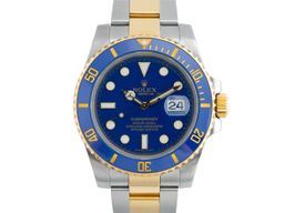Rolex Submariner Date 116613LB (2012) - Blue dial 40 mm Gold/Steel case