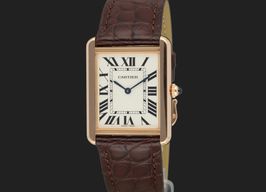Cartier Tank Solo W5200025 (2018) - Silver dial 35 mm Rose Gold case