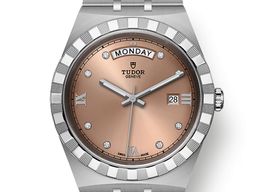 Tudor Royal 28600-0011 (2024) - Roze wijzerplaat 41mm Staal