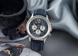 Breitling Navitimer Cosmonaute A12022 (2001) - Zwart wijzerplaat 41mm Staal