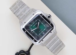 Cartier Santos WSSA0062 (2026) - Green dial 40 mm Steel case