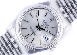 Rolex Datejust 36 16234 (1990) - Zilver wijzerplaat 36mm Staal