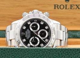 Rolex Daytona 116520 (Onbekend (willekeurig serienummer)) - Zwart wijzerplaat 40mm Staal