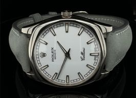 Rolex Cellini Danaos 4243 (2001) - White dial 38 mm White Gold case