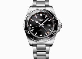 Longines HydroConquest L3.890.4.56.6 (2025) - Zwart wijzerplaat 43mm Staal