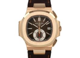 Patek Philippe Nautilus 5980R-001 (2024) - Bruin wijzerplaat 41mm Roségoud