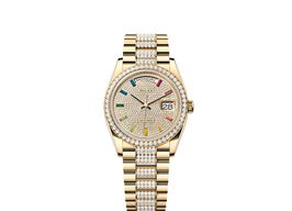 Rolex Day-Date 36 128348RBR (2025) - Diamant wijzerplaat 36mm Geelgoud