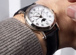 Patek Philippe Perpetual Calendar 5059G (2000) - White dial 37 mm White Gold case
