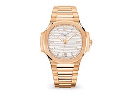 Patek Philippe Nautilus 7118/1R-001 (2025) - Zilver wijzerplaat 35mm Roségoud