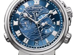Breguet Marine 5547BB/Y2/9ZU (2025) - Blue dial 41 mm White Gold case