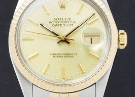 Rolex Datejust 16013 (1988) - Gold dial 36 mm Gold/Steel case