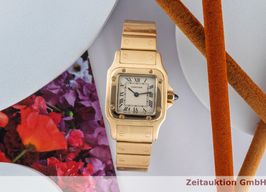 Cartier Santos Galbée 866930 (1990) - White dial 24 mm Yellow Gold case
