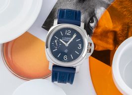 Panerai Luminor PAM01085 (Onbekend (willekeurig serienummer)) - Blauw wijzerplaat 44mm Staal