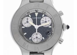 Cartier 21 Chronoscaph W10172T2 (2006) - Grijs wijzerplaat 38mm Staal