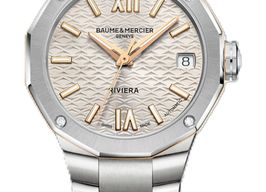 Baume & Mercier Riviera M0A10730 (2026) - Goud wijzerplaat 33mm Staal